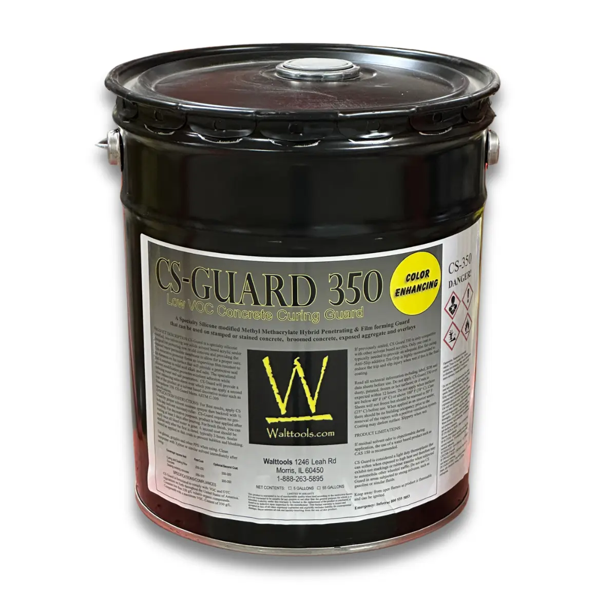 CS Guard 350 Cure Seal Color Enhancing Concrete Walttools Capital Region NY