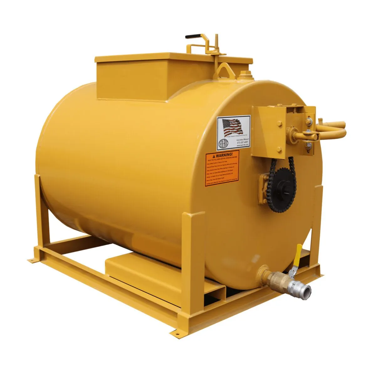 Seal-Rite SR-200 200 Gallon Hand Agitated Sealcoating Skid Unit